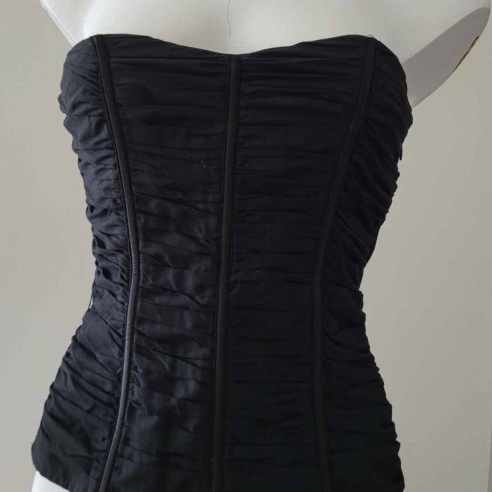 2B Bebe Black Top with Pink Logo